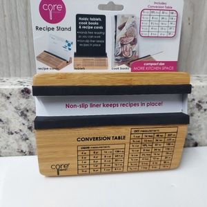 Core Kitchen Recipe Stand With Conversion Table 4.5"x6